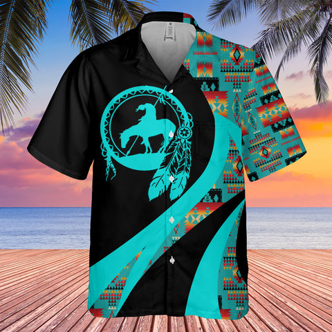 GB-HW000933 Tribe Design Native American Hawaiian Shirt 3D