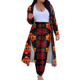 Powwow StoreGBNAT0072003 Tribe Design Native American Cardigan Coat Long Pant Set