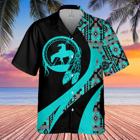 GB-HW000934 Tribe Design Native American Hawaiian Shirt 3D