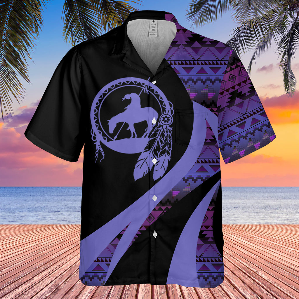 GB-HW000940 Tribe Design Native American Hawaiian Shirt 3D