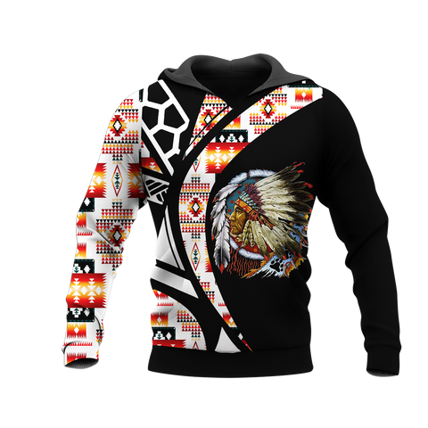 Powwow StoreHD0012454 Pattern Native Pride 3D Hoodie