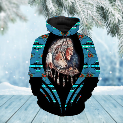 Powwow StoreHD0011795 Pattern Native Pride 3D Hoodie