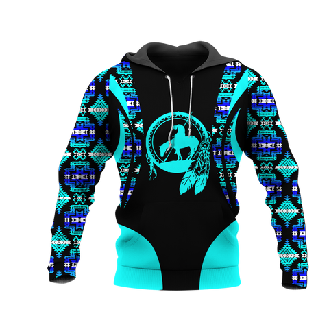 Powwow StoreHD001097 Pattern Native Pride 3D Hoodie