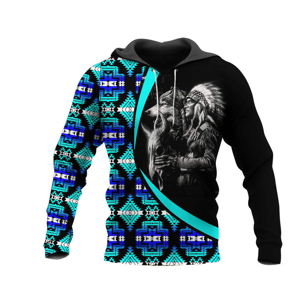 Powwow StoreHD0011587 Pattern Native Pride 3D Hoodie