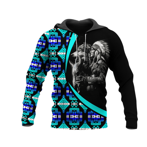 Powwow StoreHD0011587 Pattern Native Pride 3D Hoodie