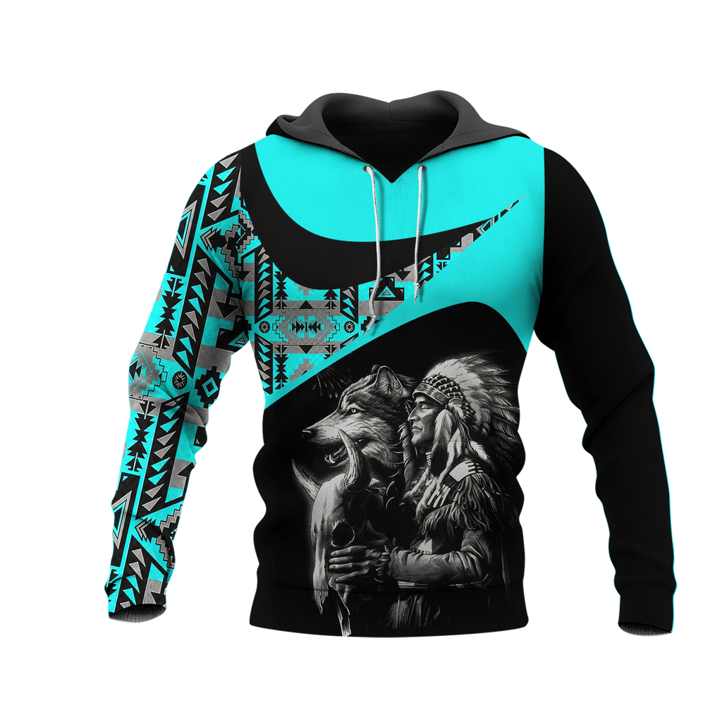 Powwow StoreHD0011408 Pattern Native Pride 3D Hoodie