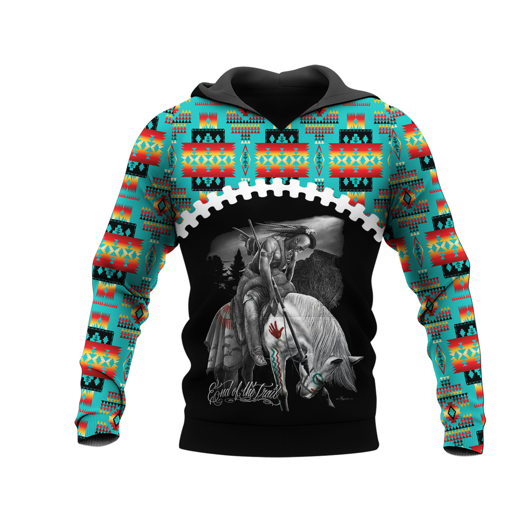 Powwow StoreHD0012278 Pattern Native Pride 3D Hoodie