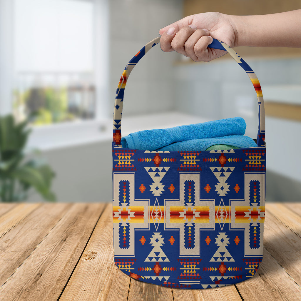 Powwow StoreGBNAT0006204 Pattern Native Fabric Basket