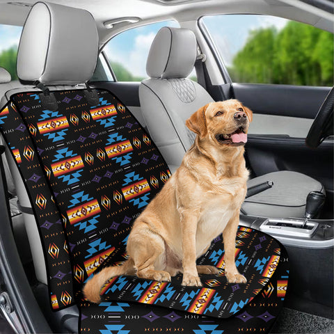 Powwow StoreGBNAT00363 Pattern Tribal Native Waterproof Car Front Seat Cover for Pet