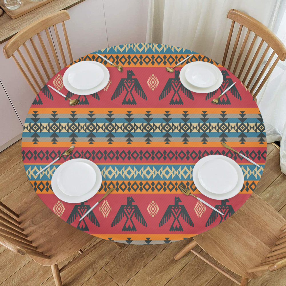 Native Table Setting Fest GB-NAT00029 Pattern Native American Round Table Set – Powwow Store