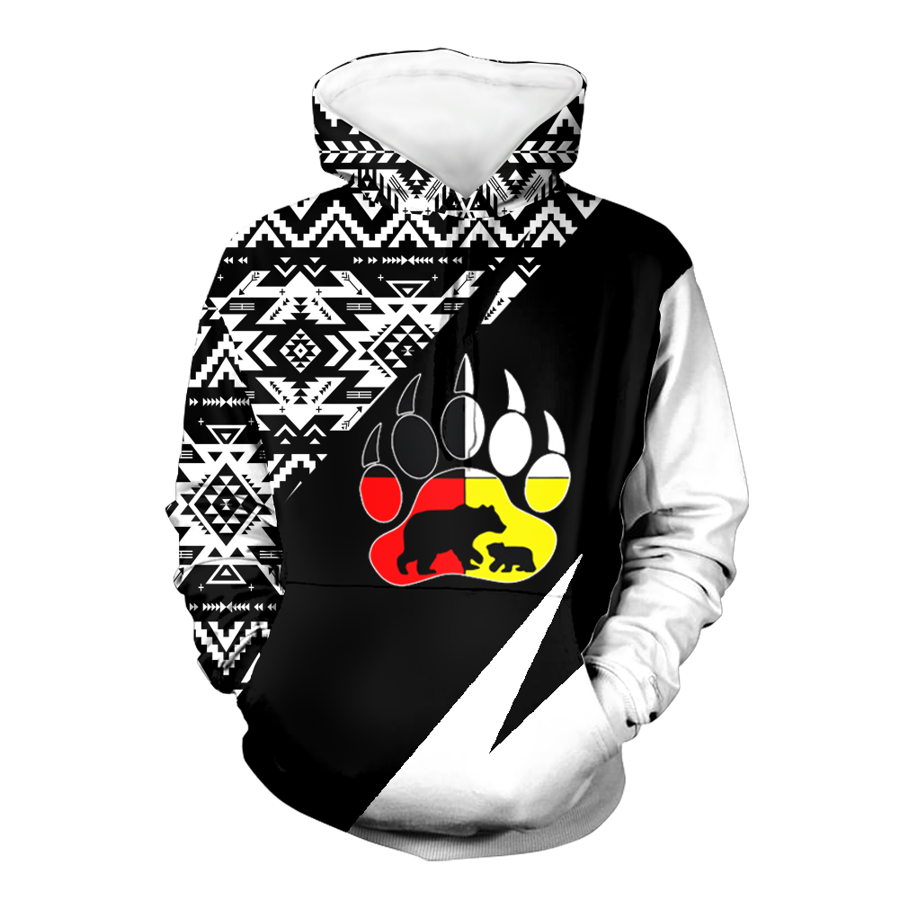 Powwow StoreHD0012131 Pattern Native Pride 3D Hoodie