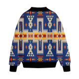 Powwow Storegb nat00062 04 pattern native american unisex knitted fleece lapel outwear