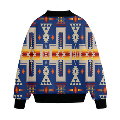 Powwow Storegb nat00062 04 pattern native american unisex knitted fleece lapel outwear