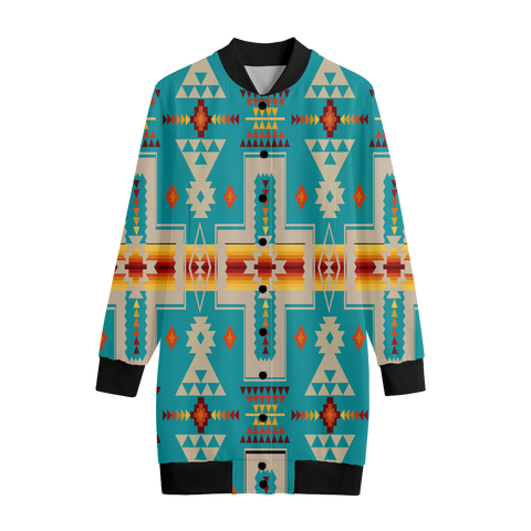 GB-NAT00062-05 Tribe Design Native American  Women's Long Jerseys