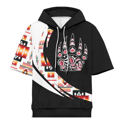 Powwow StoreHD0012358 Pattern Native Pride 3D Short  Hoodie