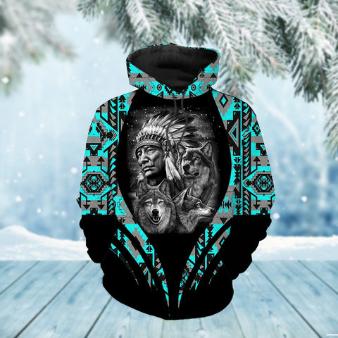 Powwow StoreHD0011640 Pattern Native Pride 3D Hoodie