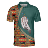 POLO0003 Native American  Polo T-Shirt 3D