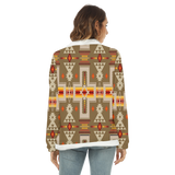 GB-NAT00062-10 Native American Women's Borg Fleece Sweatshirt