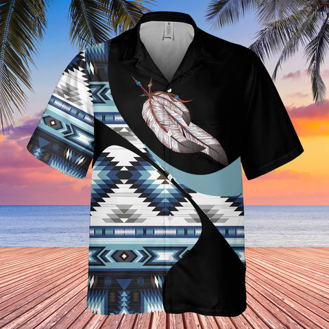 GB-HW001054 Tribe Design Native American Hawaiian Shirt 3D