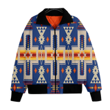 Powwow StoreGBNAT0006204 Pattern Native American Unisex Knitted Fleece Lapel Outwear