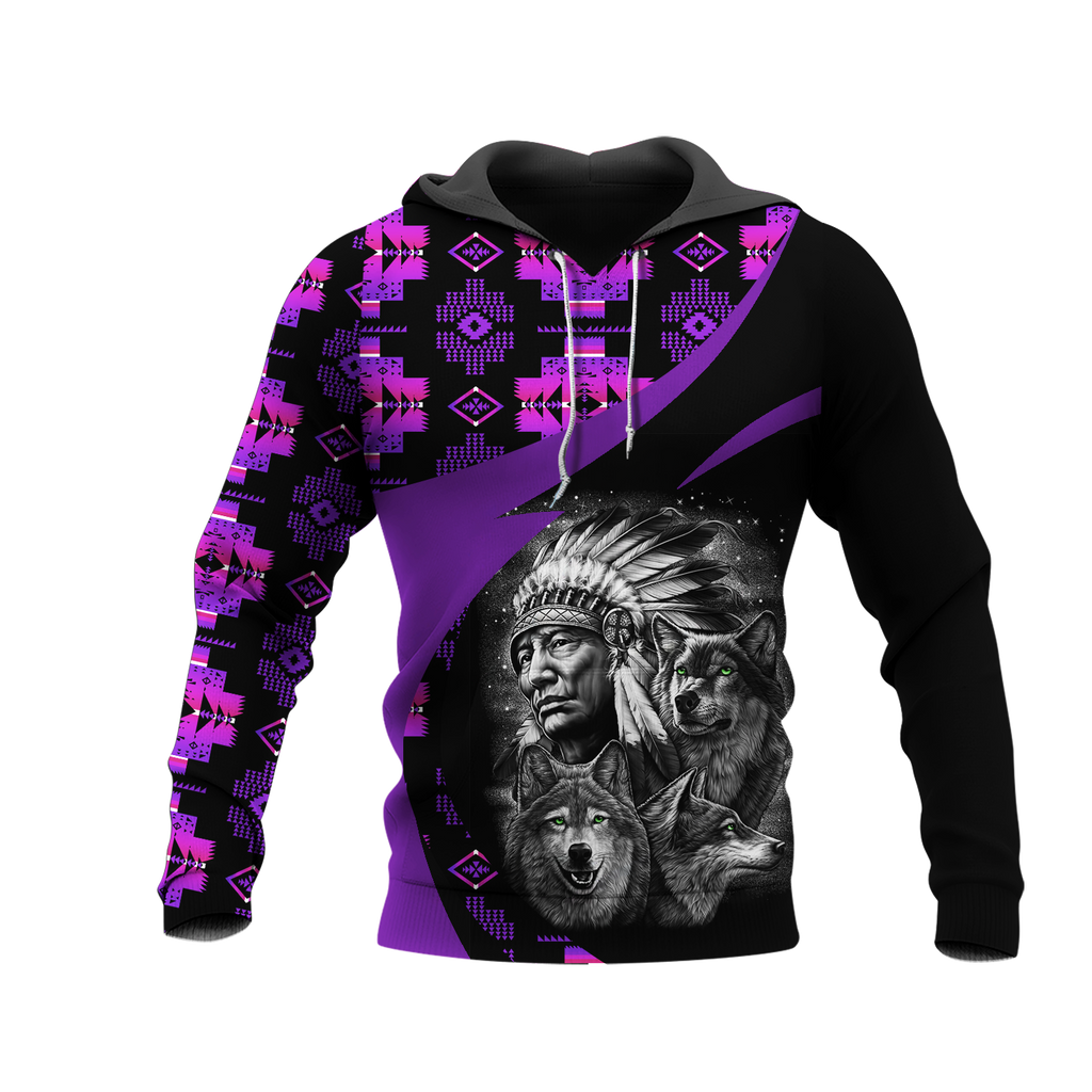 Powwow StoreHD0011369  Pattern Native Pride 3D Hoodie