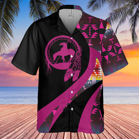 GB-HW000965 Tribe Design Native American Hawaiian Shirt 3D