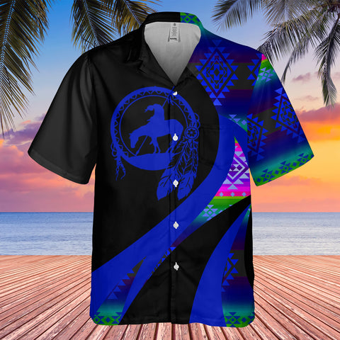 GB-HW000968 Tribe Design Native American Hawaiian Shirt 3D