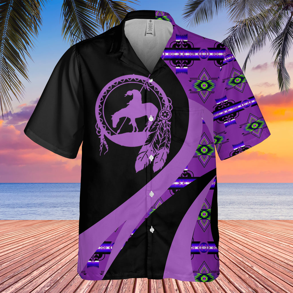 GB-HW000972 Tribe Design Native American Hawaiian Shirt 3D