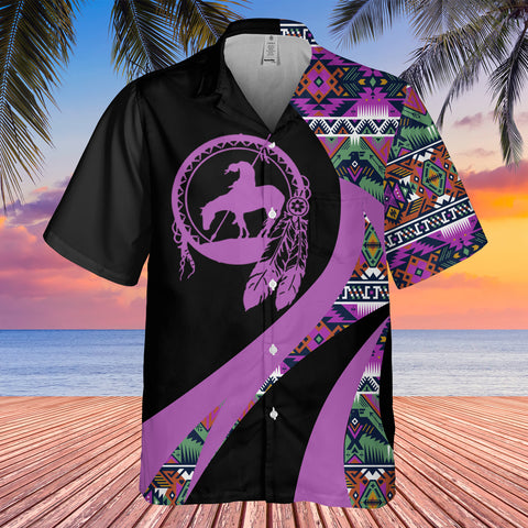 GB-HW000974 Tribe Design Native American Hawaiian Shirt 3D