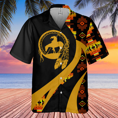 GB-HW000976 Tribe Design Native American Hawaiian Shirt 3D