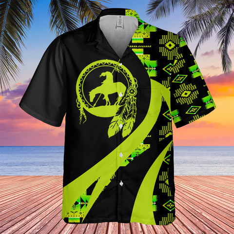 GB-HW000977 Tribe Design Native American Hawaiian Shirt 3D