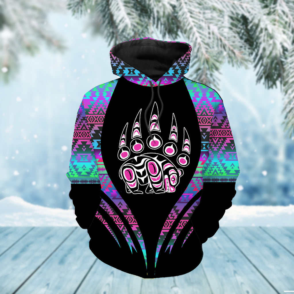 Powwow StoreHD0011788 Pattern Native Pride 3D Hoodie