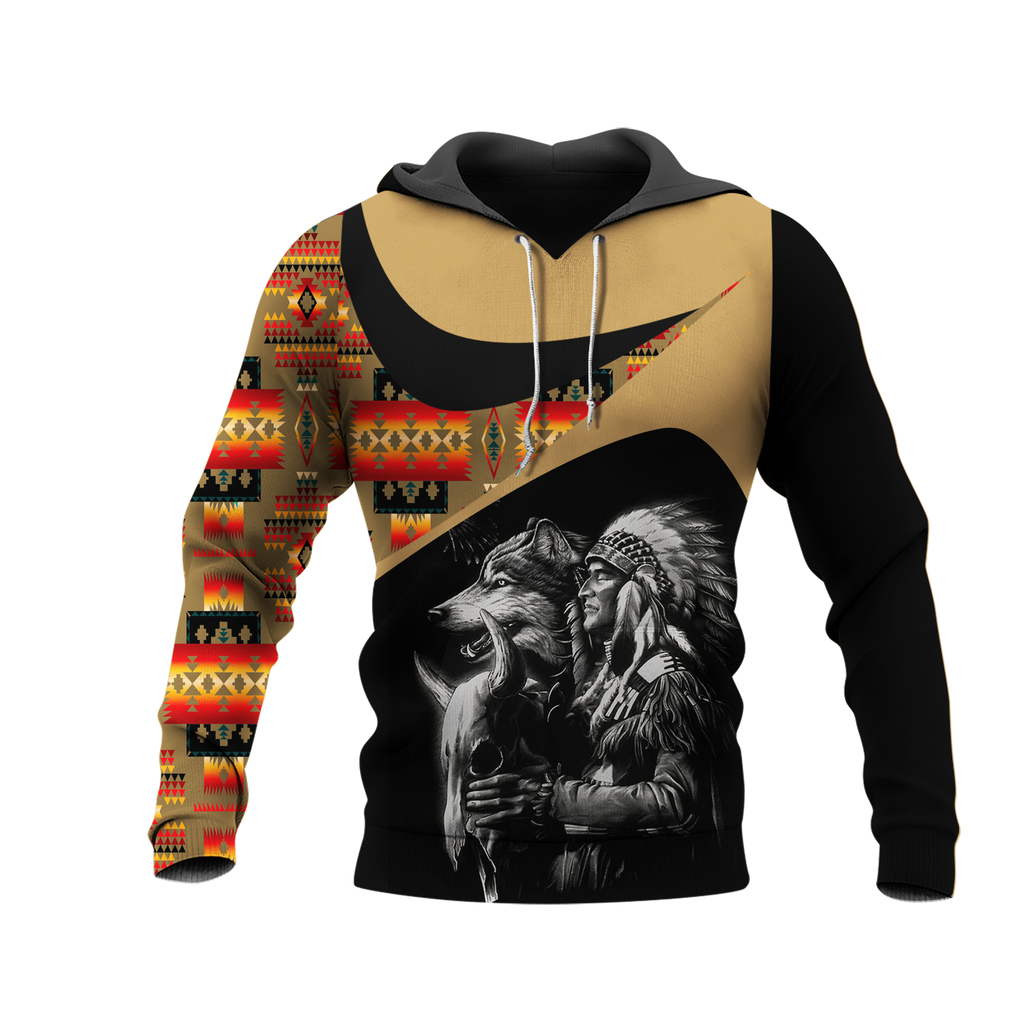 Powwow StoreHD0011725 Pattern Native Pride 3D Hoodie