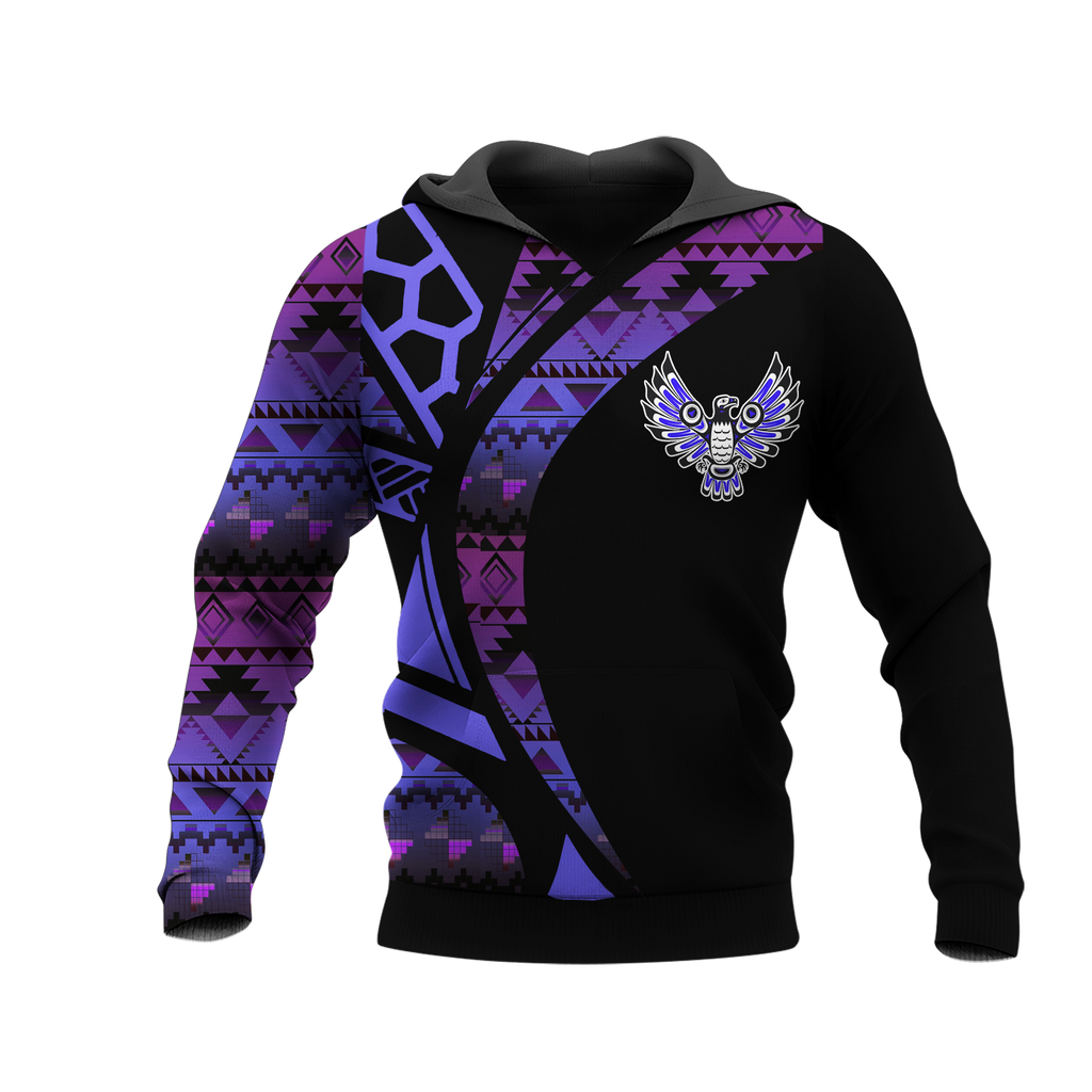 Powwow StoreHD0012459 Pattern Native Pride 3D Hoodie