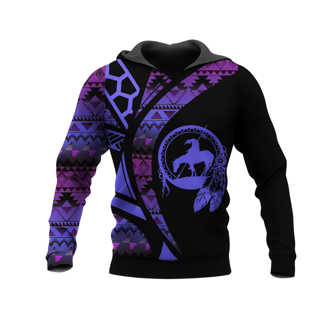 Powwow StoreHD0012461 Pattern Native Pride 3D Hoodie