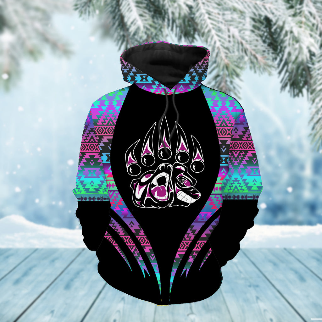 Powwow StoreHD0011789 Pattern Native Pride 3D Hoodie