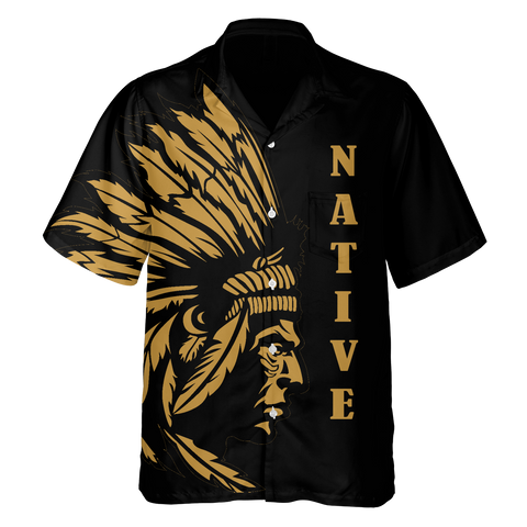 GB-HW0011325 Native American Hawaiian Shirt 3D