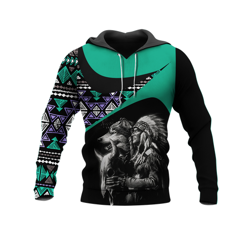 Powwow StoreHD0011727 Pattern Native Pride 3D Hoodie