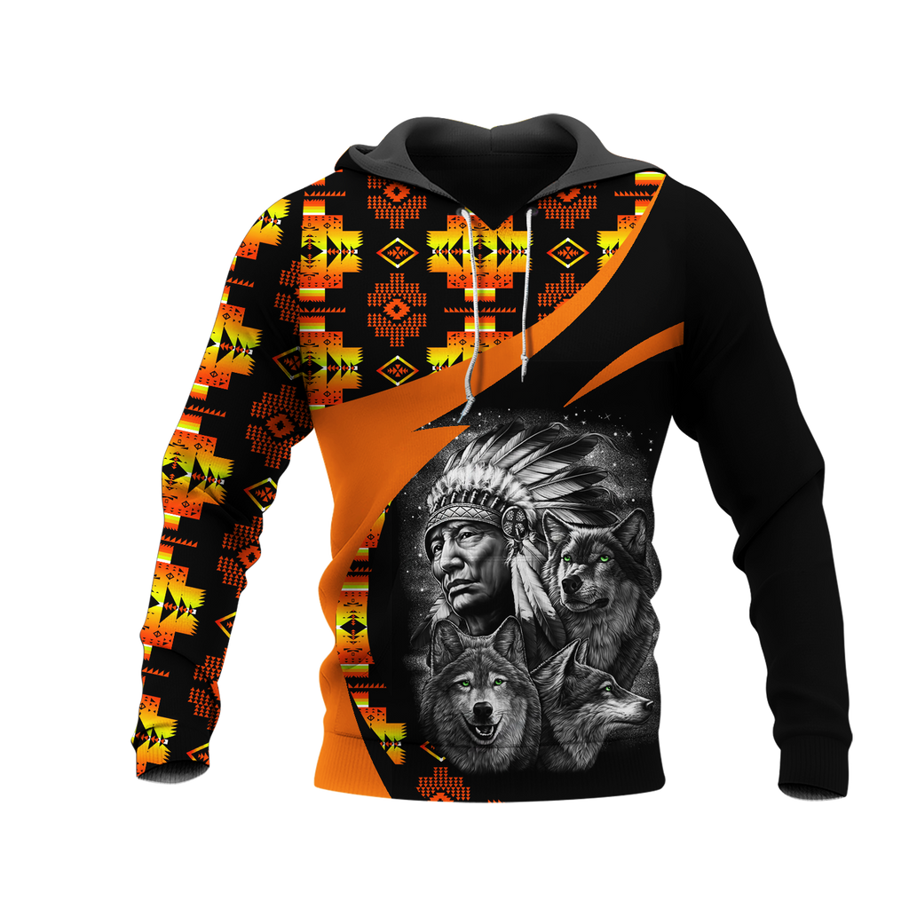 Powwow StoreHD0011374  Pattern Native Pride 3D Hoodie