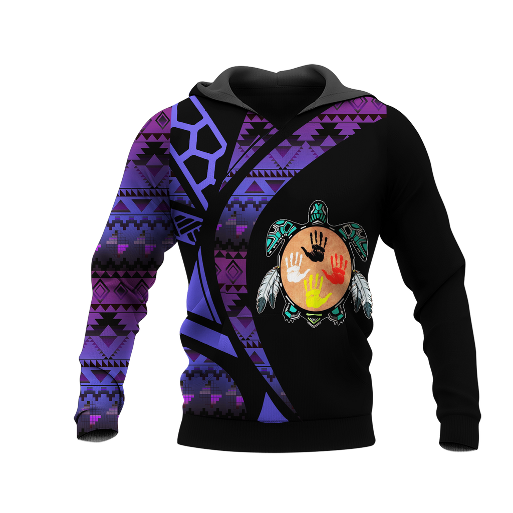 Powwow StoreHD0012460 Pattern Native Pride 3D Hoodie