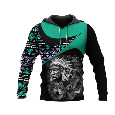 Powwow StoreHD0011730 Pattern Native Pride 3D Hoodie