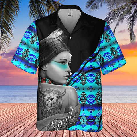GB-HW000249 Tribe Design Native American Hawaiian Shirt 3D