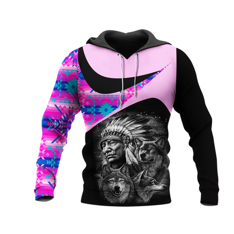 Powwow StoreHD0011731 Pattern Native Pride 3D Hoodie