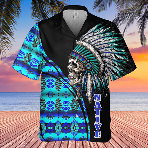 GB-HW000248 Tribe Design Native American Hawaiian Shirt 3D