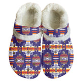 Powwow StoreGBNAT0004 Pattern Native American   Classic Clogs with Fleece Shoes