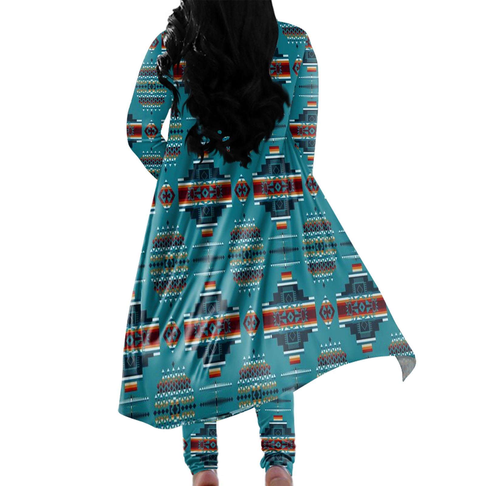 Powwow Storeclp0001 tribe design native american cardigan coat long pant set