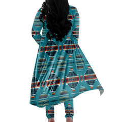 Powwow Storeclp0001 tribe design native american cardigan coat long pant set