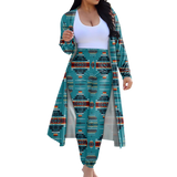 Powwow StoreCLP0001 Tribe Design Native American Cardigan Coat Long Pant Set