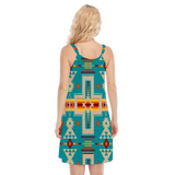 Powwow Storegb nat00062 05 native design womens o neck cami dress