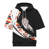 Powwow StoreHD0012359 Pattern Native Pride 3D Short  Hoodie